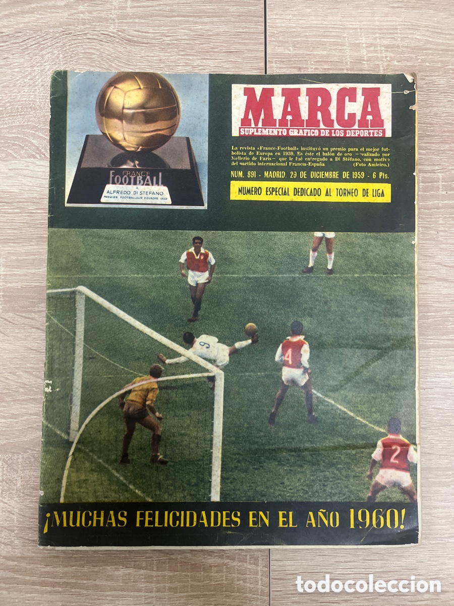 Collectionnisme sportif: MARCA N&ordm; 891 ( 29/12/1960 ) DI STEFANO BALON ORO JORNADA LIGA RESUMEN A&Ntilde;O