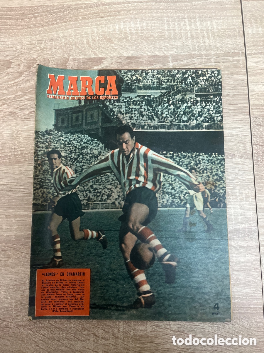 Sammelleidenschaft Sport: MARCA N&deg; 549 (9/6/1953) ZARRA ATH BILBAO MADRID AT MADRID BARCELONA SEMIFINAL COPA STADE REIMS