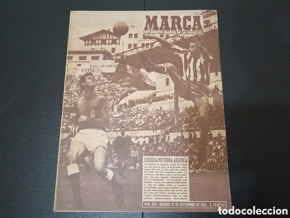 Sammelleidenschaft Sport: MARCA N&deg; 824 (16/09/1958) WILKES VALENCIA CF AT MADRID OVIEDO RESTO JORNADA LIGA YOUNG MARTIN BOXEO