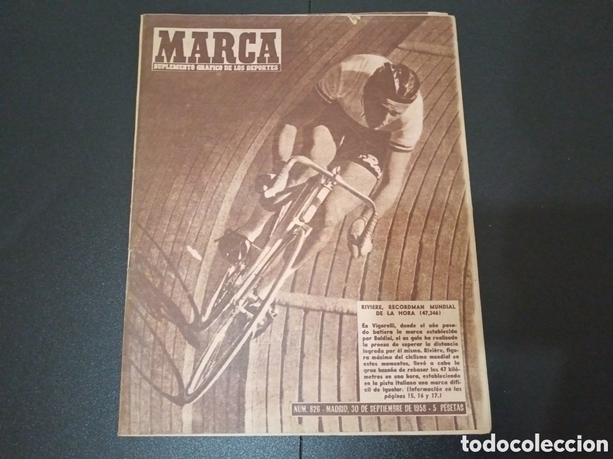 Sports collectibles: MARCA N&deg; 826 (30/09/1958) KOPA JORNADA LIGA HERRERA