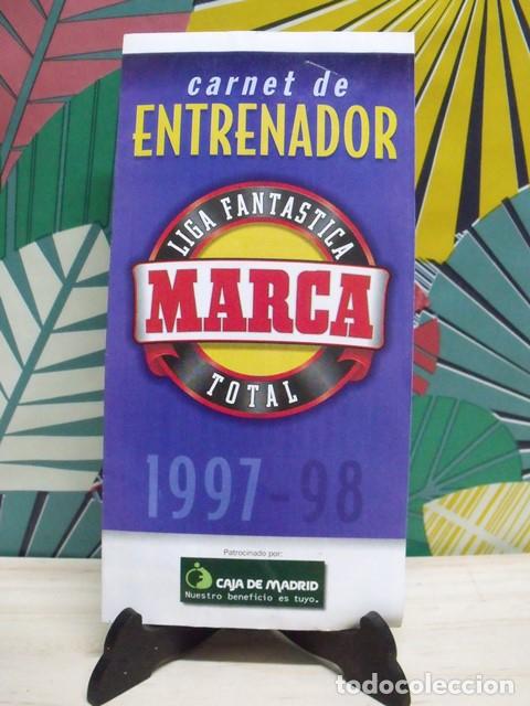 Sammelleidenschaft Sport: Carnet de Entrenador Liga Fant&aacute;stica MARCA Total - Temp 1997/98