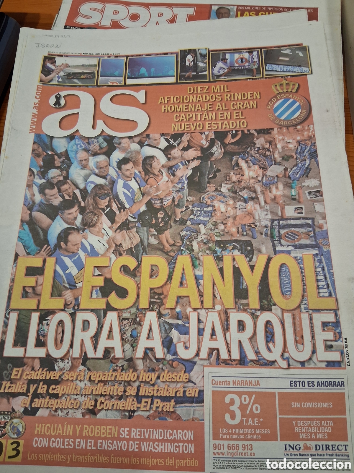 Coleccionismo deportivo: RCD ESPANYOL. LOTE 4 AS. JARQUE. - Foto 2