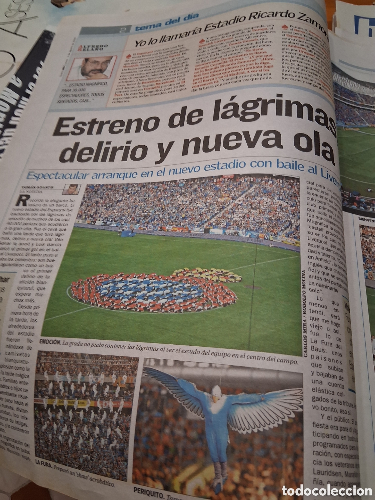 Coleccionismo deportivo: RCD ESPANYOL. INAUGURACION ESTADIO. - Foto 3