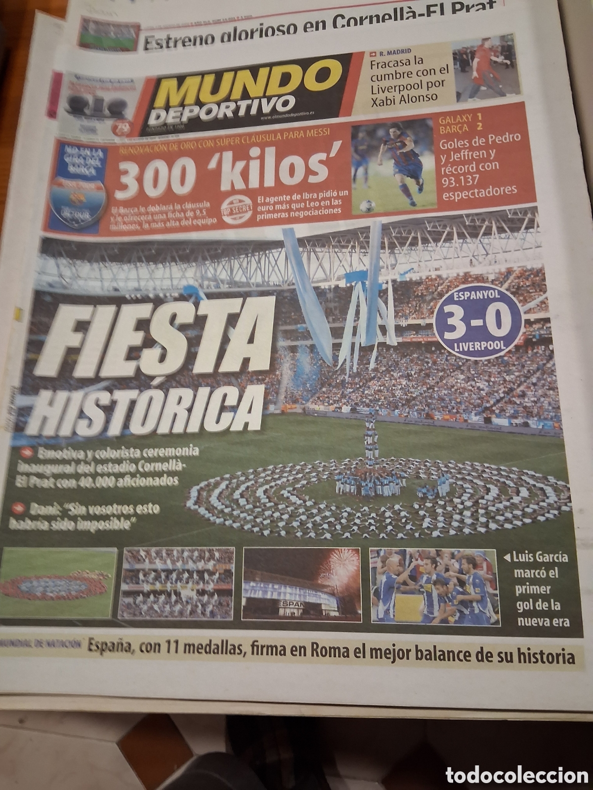 Coleccionismo deportivo: RCD ESPANYOL. INAUGURACION ESTADIO. - Foto 5