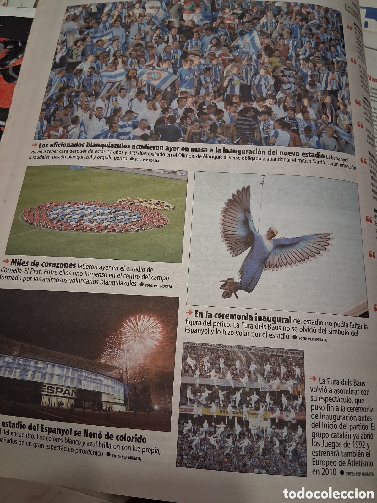 Coleccionismo deportivo: RCD ESPANYOL. INAUGURACION ESTADIO. - Foto 8