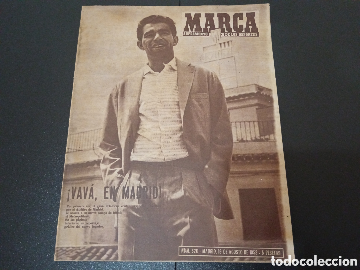 Colecionismo desportivo: MARCA N&deg; 820 (19/08/1958) VAVA AT MADRID BOXEO CILCISMO TENIS COPA GALEA