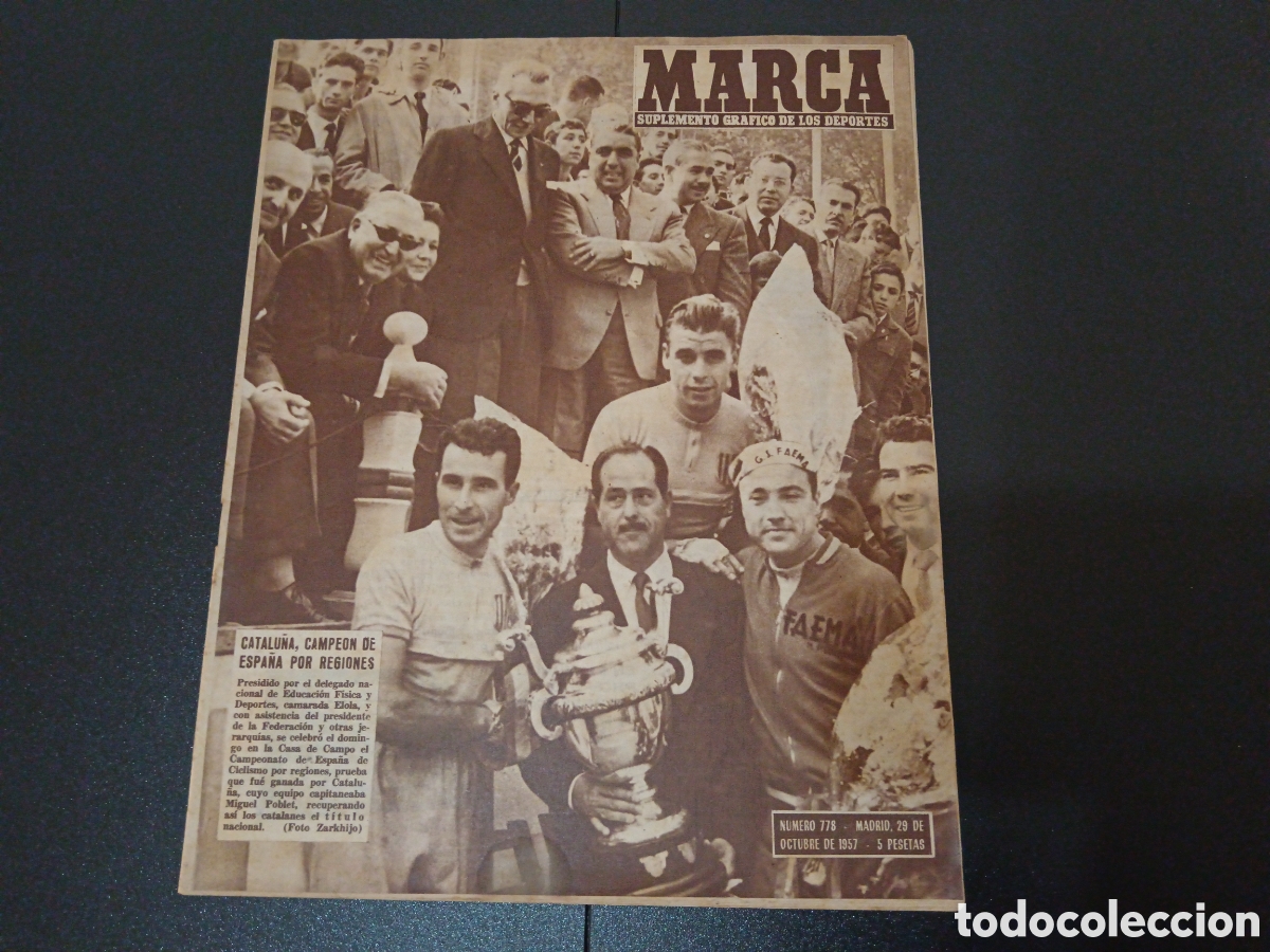 Colecionismo desportivo: MARCA N&deg; 778 (29/10/1957) CARNIGLIA JOHNNY BAEZ BALONCESTO LIGA