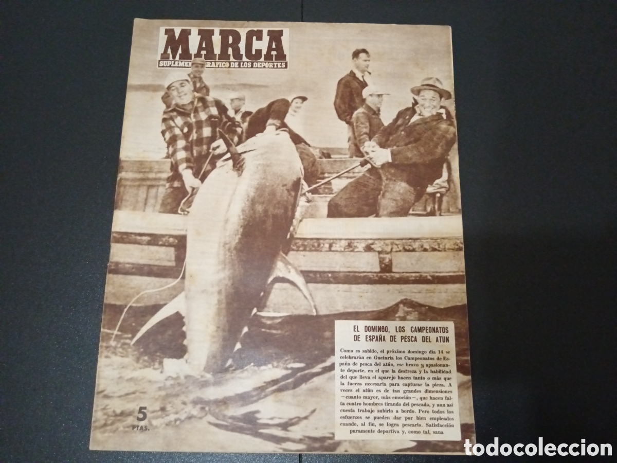 Colecionismo desportivo: MARCA N&deg; 762 (09/07/1957) PESCA BOXEO EUROVESPA TOUR