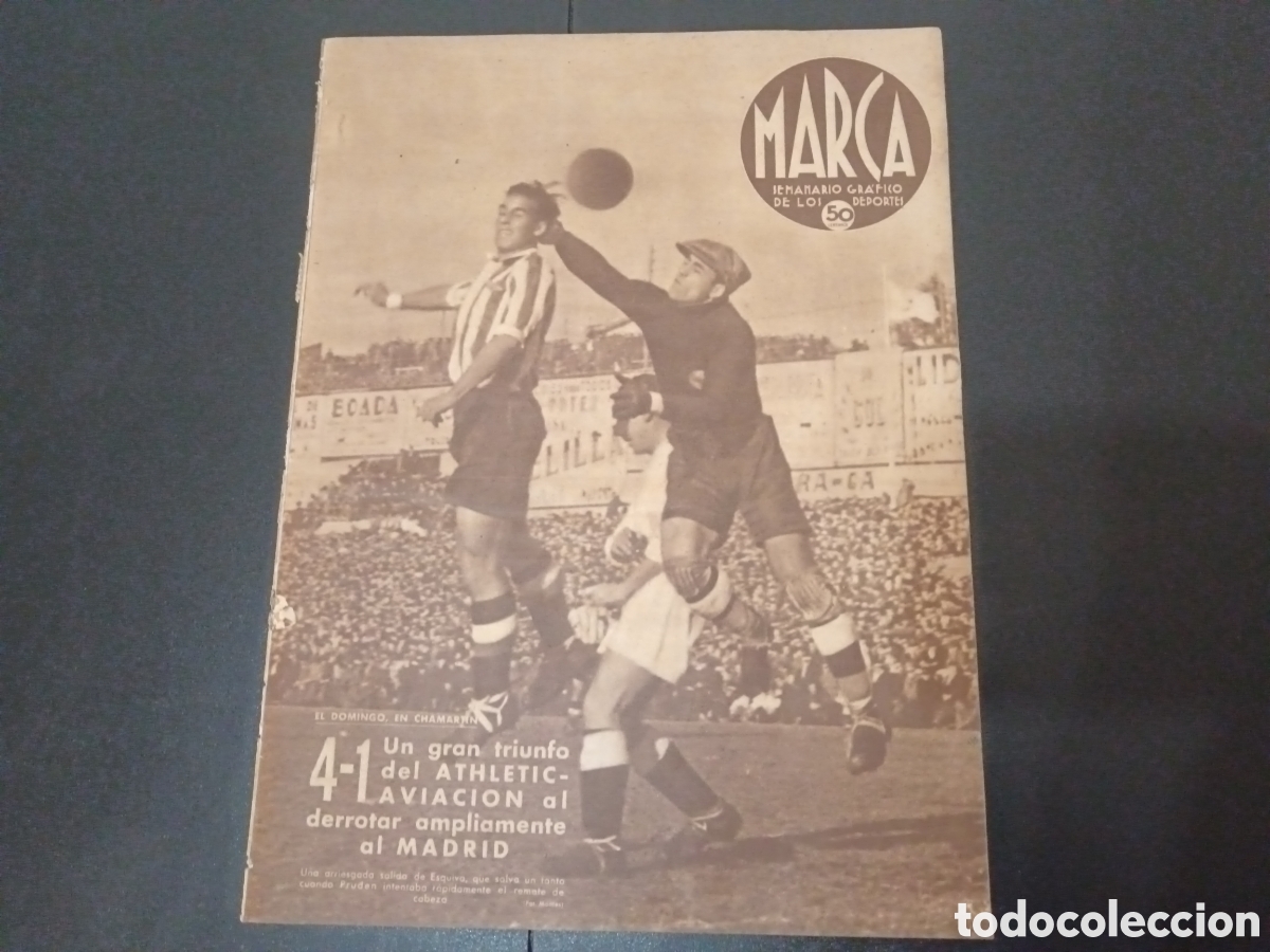 Colecionismo desportivo: MARCA N&deg; 99 (31/12/1940) AT AVIACION REAL MADRID SEVILLA VALENCIA MONTA&Ntilde;ISMO BOXEO