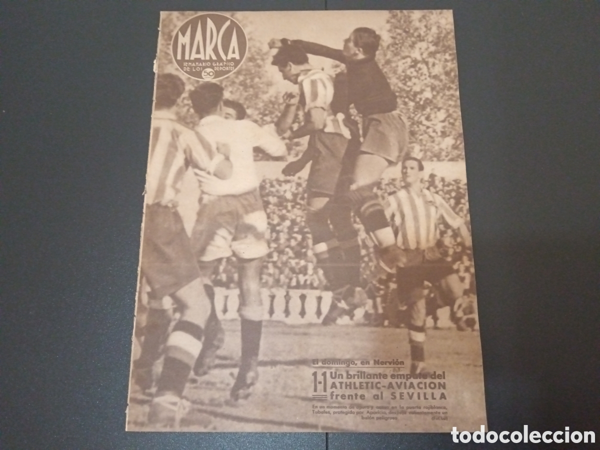 Sammelleidenschaft Sport: MARCA N&deg; 94 (26/11/1940) AT AVIACION SEVILLA ESPA&Ntilde;A HUNGRIA MONTA&Ntilde;ISMO