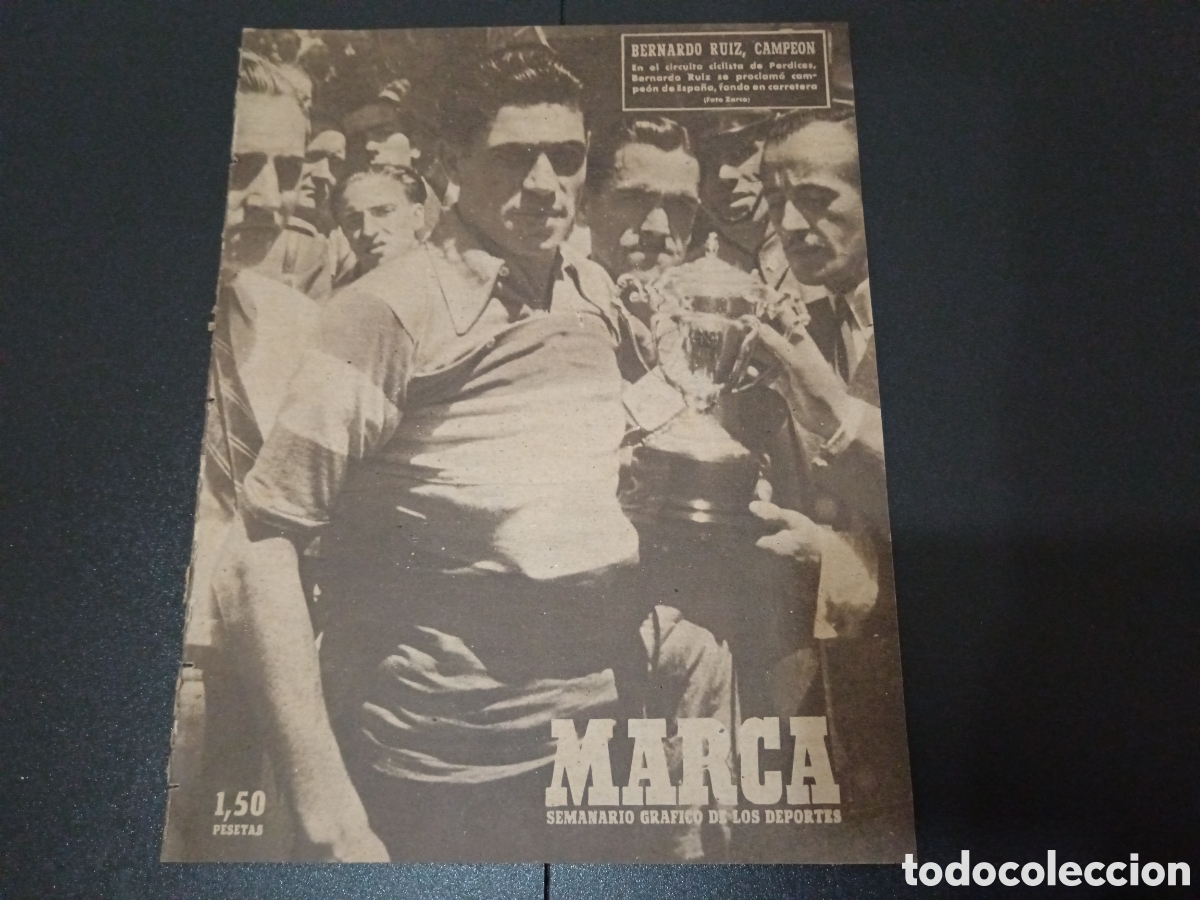 Colecionismo desportivo: MARCA N&deg; 288 (08/06/1948) Mestalla bodas plata semifinal copa Bernardo Ruiz campe&oacute;n