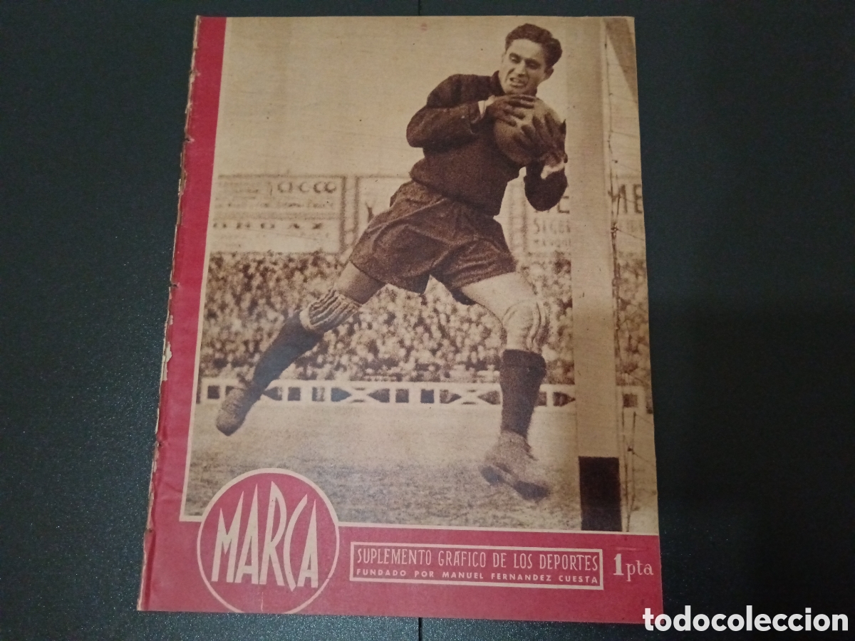 Colecionismo desportivo: MARCA N&deg; 165 (29/01/1946) Pancho Segura Real Madrid V Sevilla H&eacute;rcules V Alcoyano resto jornada