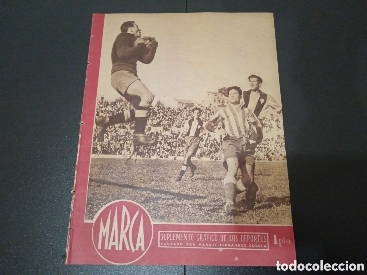 Colecionismo desportivo: MARCA N&deg; 164 (22/01/1946) Tony Cuccinello Real Madrid Valencia espa&ntilde;ol H&eacute;rcules liga