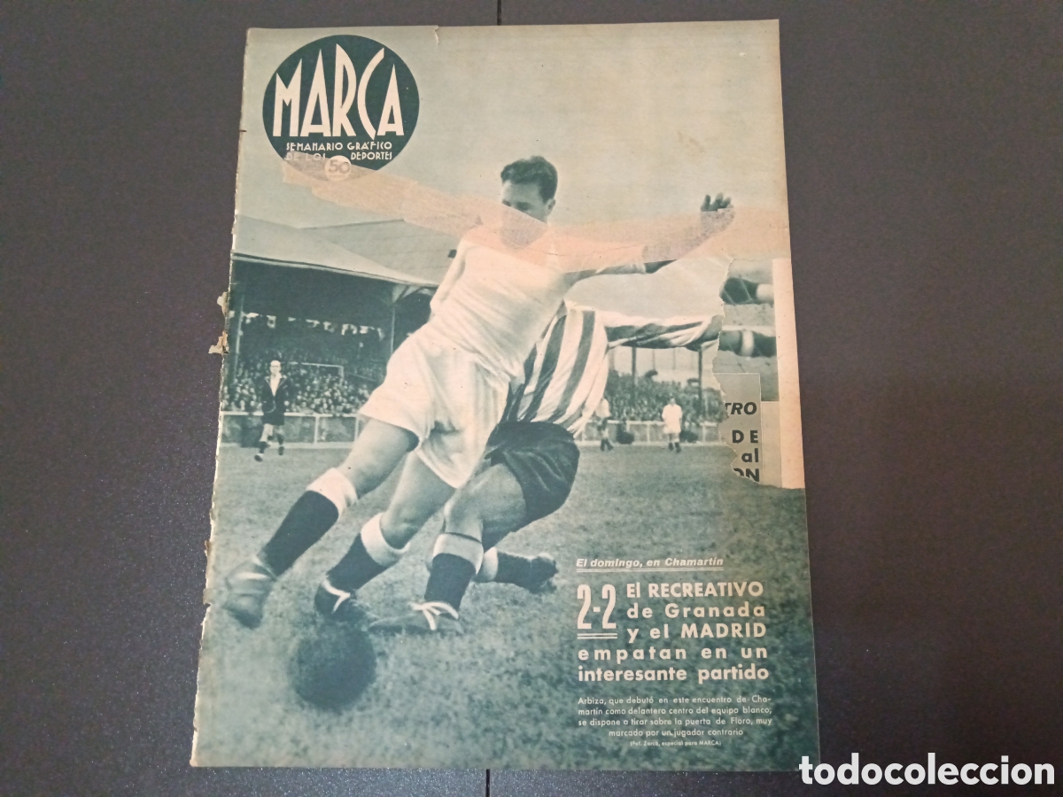 Colecionismo desportivo: MARCA N&deg; 116 (29/04/1941) Granada Madrid copa Torneo de los 4