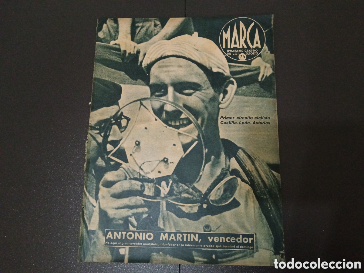 Coleccionismo deportivo: MARCA N&deg; 174 (09/06/1942) Barcelona Valencia Bilbao Valladolid semi copa Antonio Mart&iacute;n ciclismo
