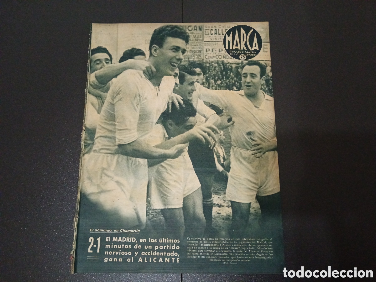 Coleccionismo deportivo: MARCA N&deg; 160 (03/03/1942) Real Madrid H&eacute;rcules Valencia H&eacute;rcules liga boxeo regatas