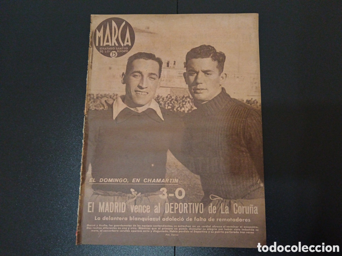 Coleccionismo deportivo: MARCA N&deg; 156 (03/02/1942) REAL MADRID CORU&Ntilde;A LIGA ALDAY GUIMERANS BOXEO