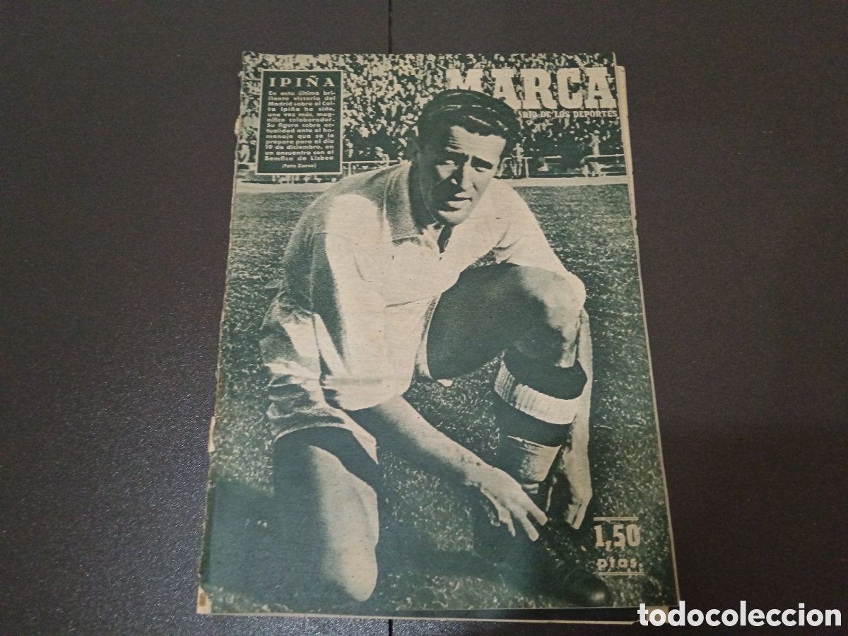 Coleccionismo deportivo: MARCA N&deg; 311 (16/11/1948) HOMENAJE A PASALODOS IPI&Ntilde;A REAL MADRID AT MADRID VALEBCIA LIGA