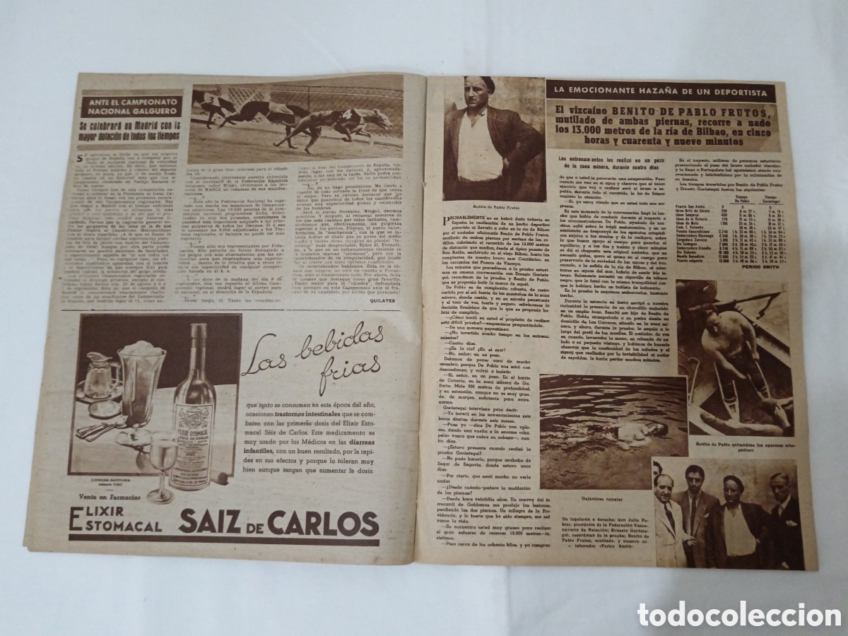 Coleccionismo deportivo: MARCA N&deg; 247 (26/08/1947) - Foto 5