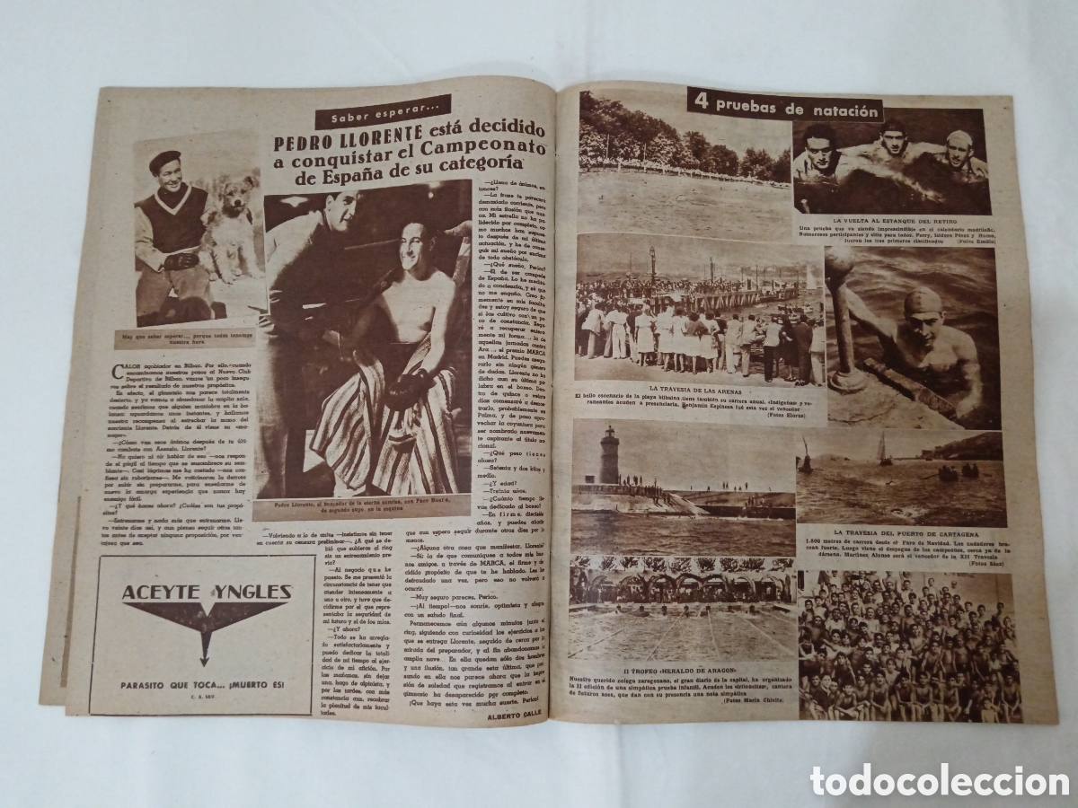 Coleccionismo deportivo: MARCA N&deg; 246 (19/08/1947) - Foto 9