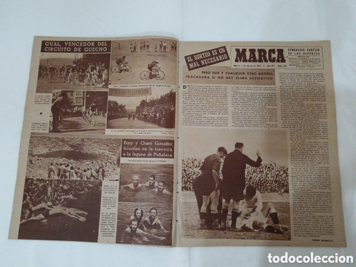 Coleccionismo deportivo: MARCA N&deg; 244 (05/08/1947) - Foto 2