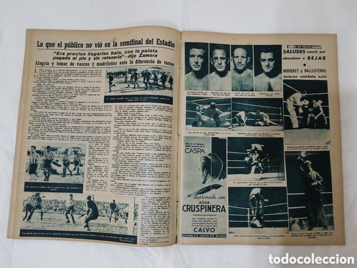 Coleccionismo deportivo: MARCA N&deg; 81 (13/06/1944) - Foto 4