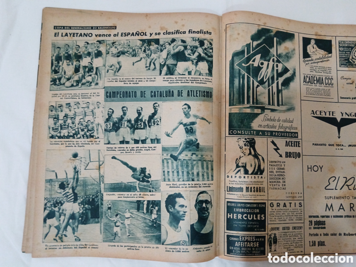 Coleccionismo deportivo: MARCA N&deg; 81 (13/06/1944) - Foto 12