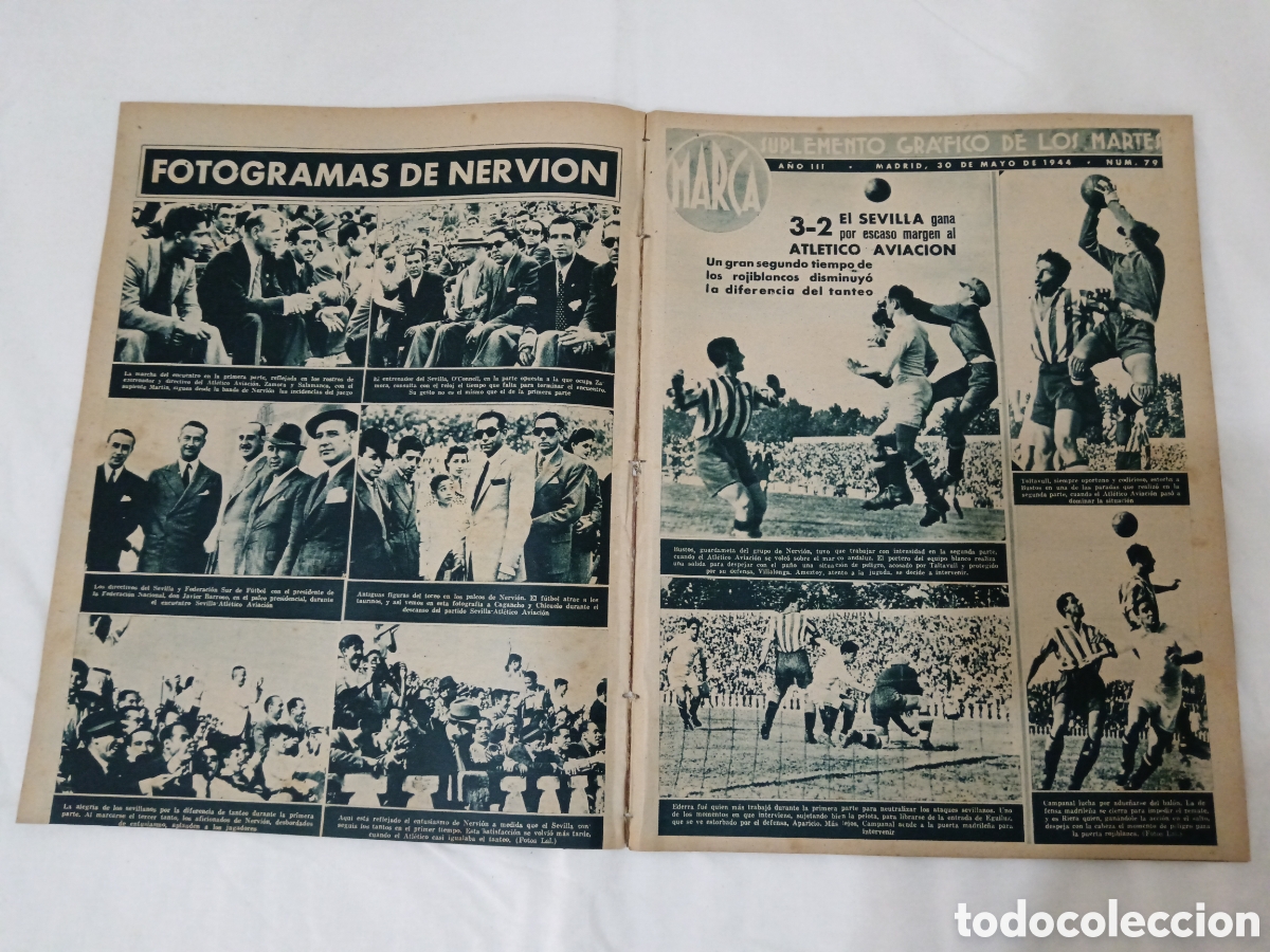 Coleccionismo deportivo: MARCA N&deg; 79 (30/05/1944) - Foto 2