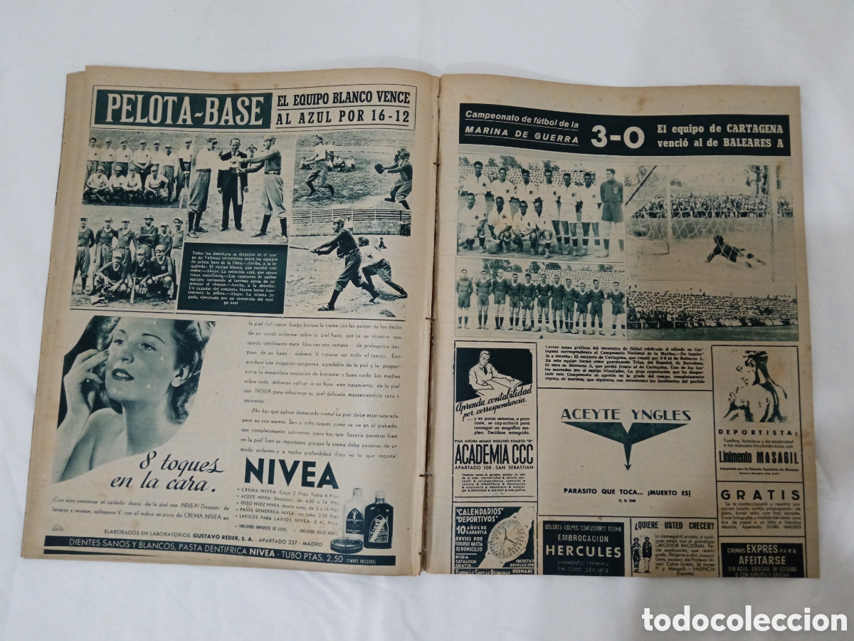 Coleccionismo deportivo: MARCA N&deg; 79 (30/05/1944) - Foto 12