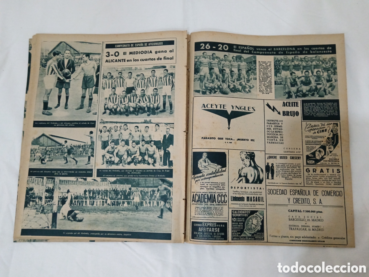 Coleccionismo deportivo: MARCA N&deg; 78 (23/05/1944) - Foto 12