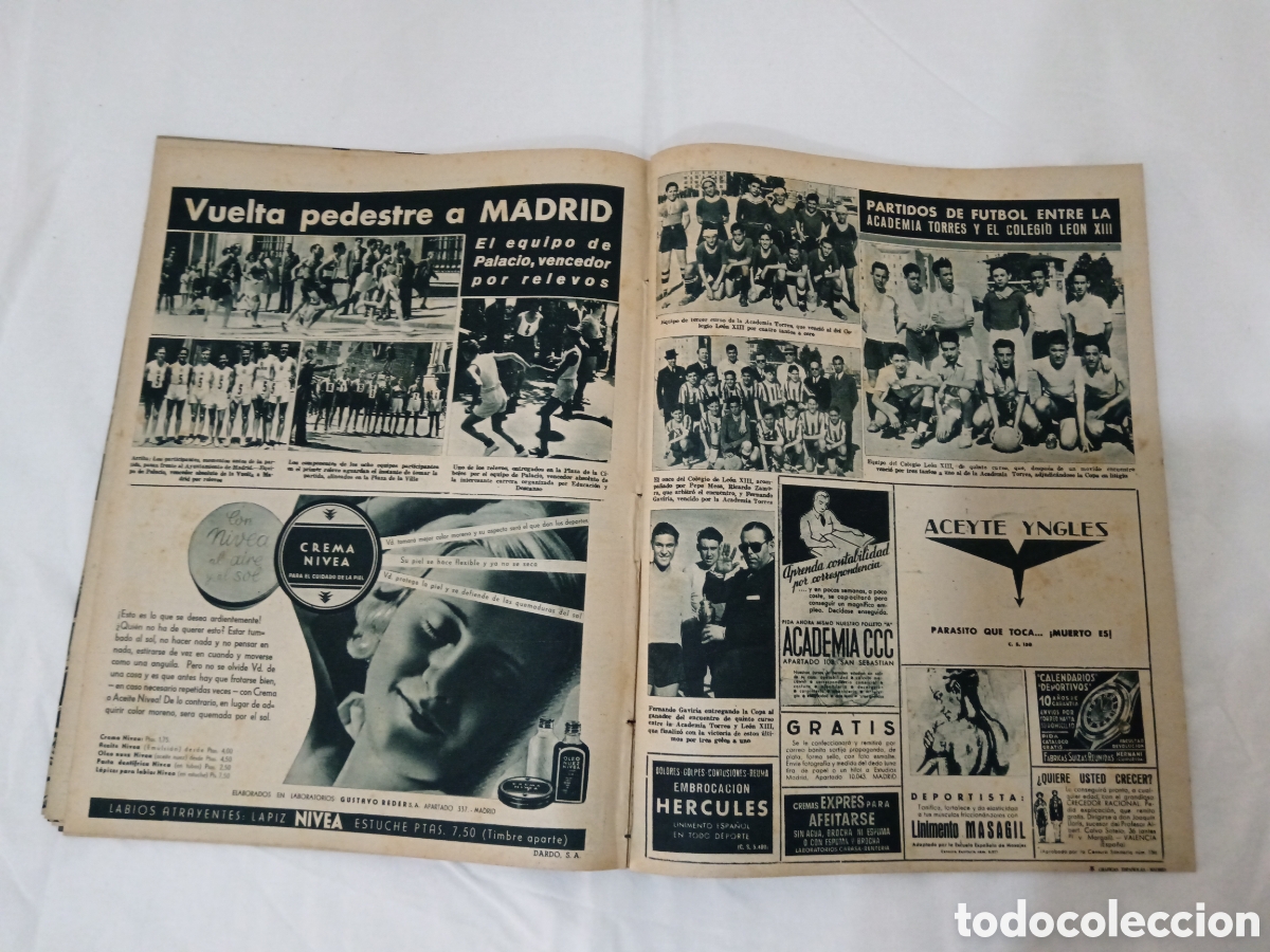 Coleccionismo deportivo: MARCA N&deg; 77 (16/05/1944) - Foto 12
