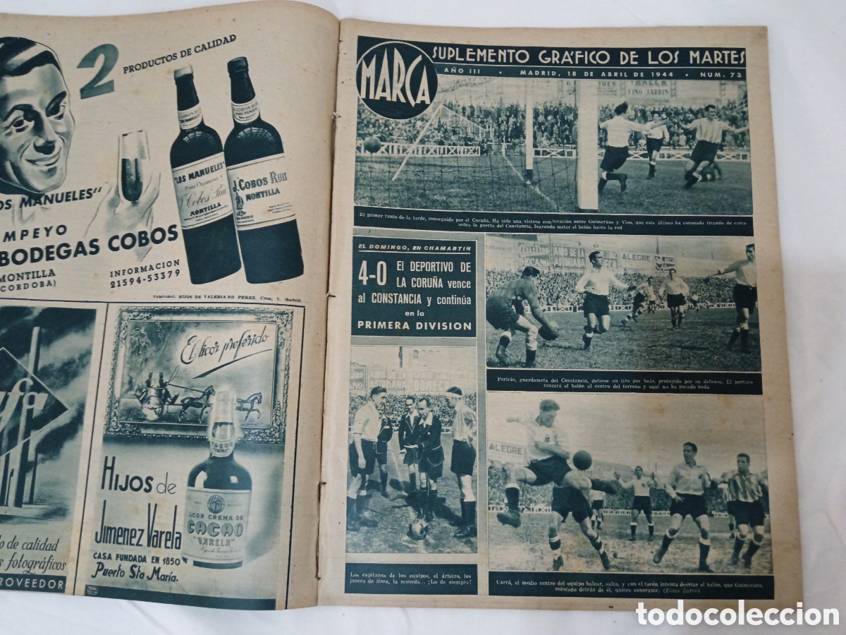 Coleccionismo deportivo: MARCA N&deg; 73 (18/04/1944) - Foto 2