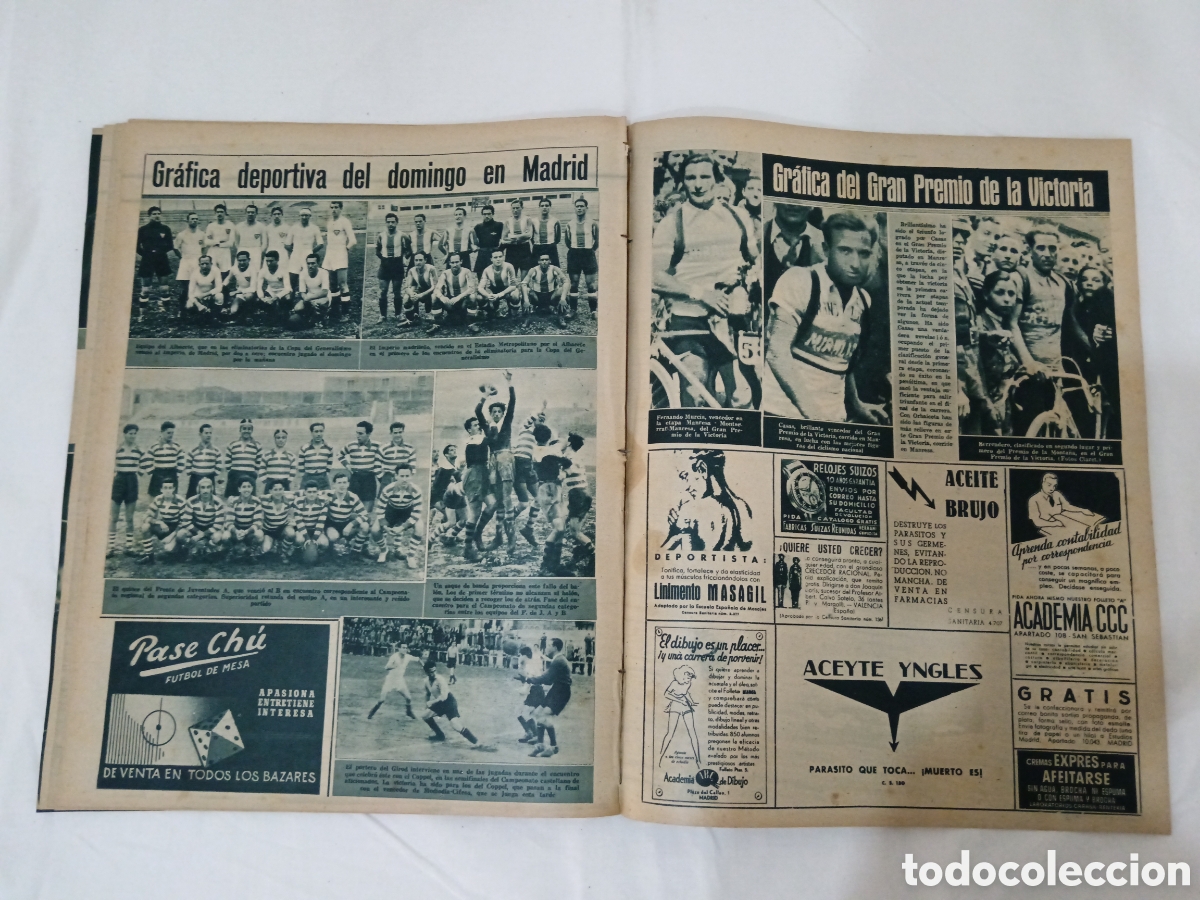 Coleccionismo deportivo: MARCA N&deg; 71 (04/04/1944) - Foto 12