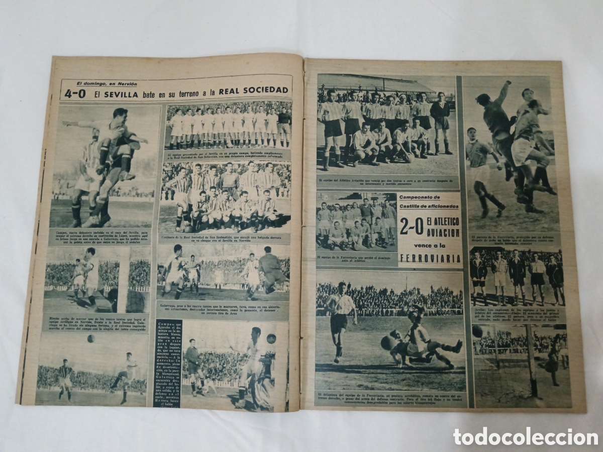 Coleccionismo deportivo: MARCA N&deg; 65 (22/02/1944) - Foto 5