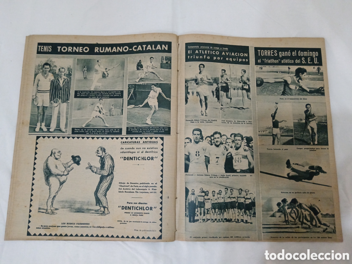 Coleccionismo deportivo: MARCA N&deg; 65 (22/02/1944) - Foto 11