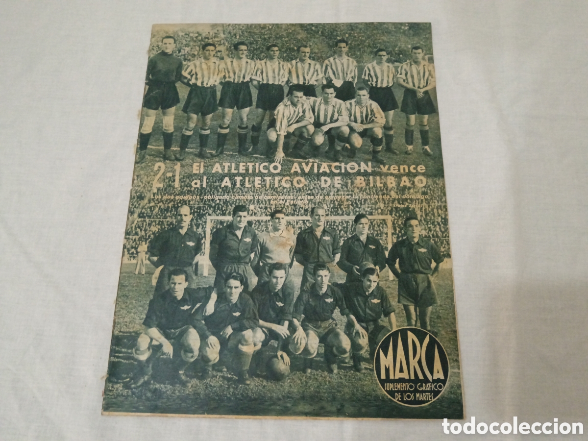 Sammelleidenschaft Sport: MARCA N&deg; 48 (26/10/1943) AT AVIACION ATH BILBAO SEVILLA FC BARCELONA BOXEO CILISMO