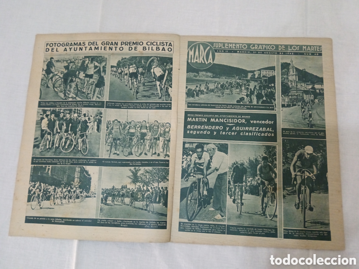 Coleccionismo deportivo: MARCA N&deg; 40 (31/08/1943) - Foto 2