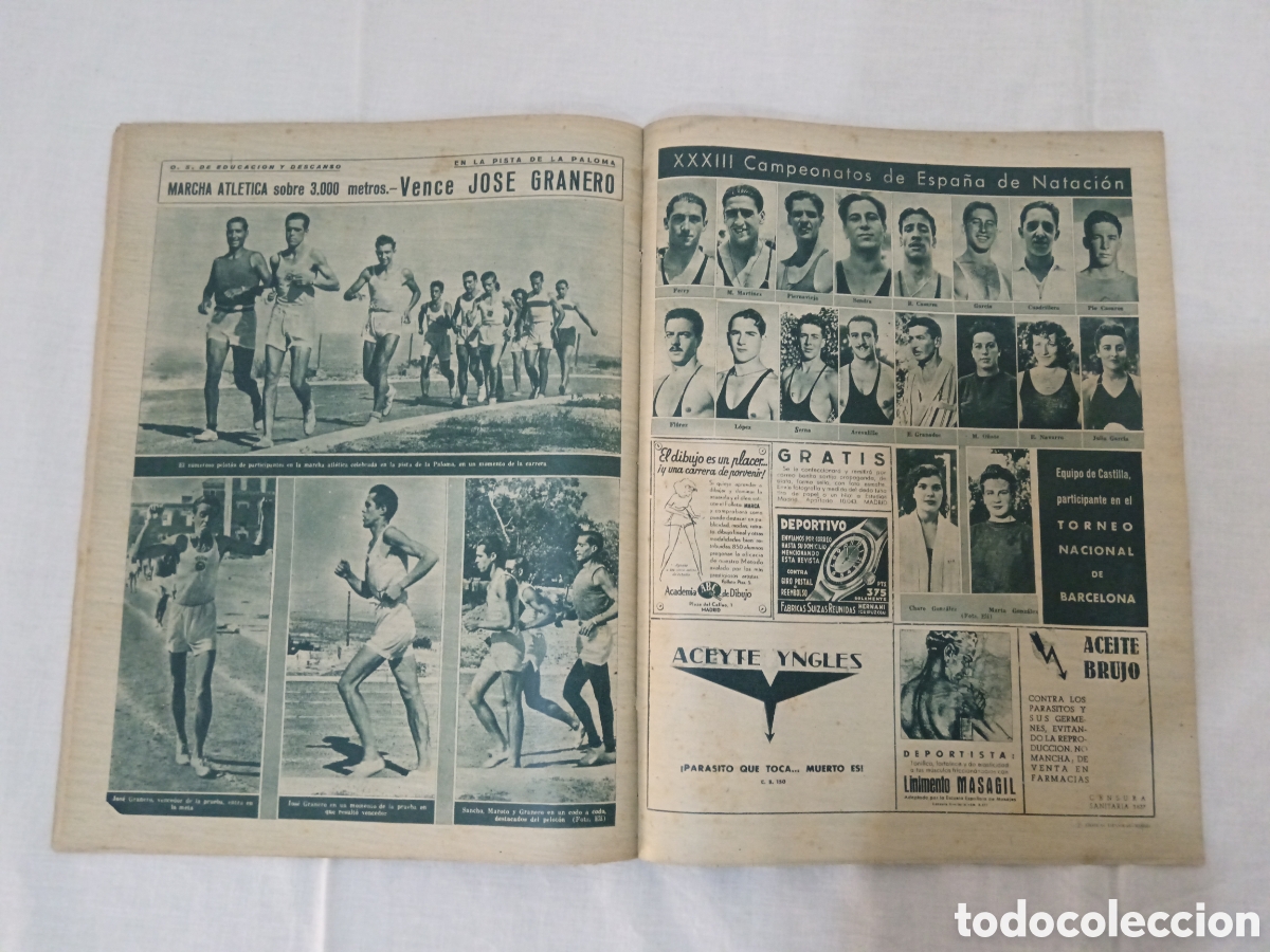 Coleccionismo deportivo: MARCA N&deg; 40 (31/08/1943) - Foto 12