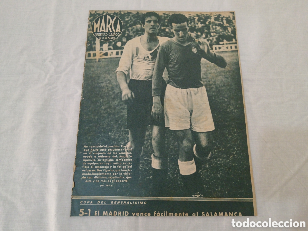 Sammelleidenschaft Sport: MARCA N&deg; 22 (27/04/1943) COPA REAL MADRID SALAMANCA BARACALDO ATH BILBAO