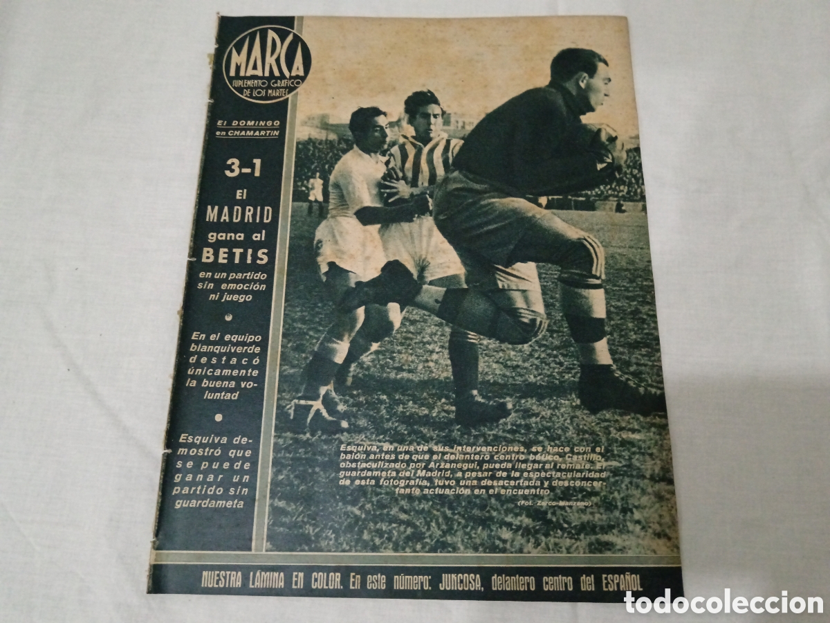 Sammelleidenschaft Sport: MARCA N&deg; 10 (02/02/1943) ISMAEL MERLO GRANADA SEVILLA REAL MADRID ZARAGOZA LIGA