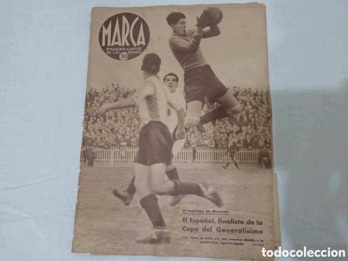 Sammelleidenschaft Sport: MARCA N&deg; 72 (25/06/1940) REAL MADRID RCD ESPA&Ntilde;OL FINALISTAS COPA GENERALISIMO