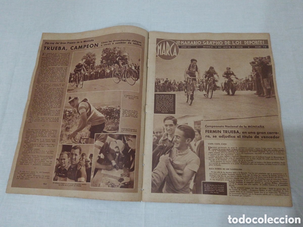 Coleccionismo deportivo: MARCA N&deg; 70 (11/06/1940) - Foto 2