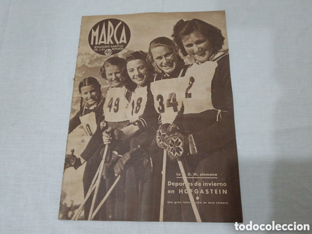 Coleccionismo deportivo: MARCA N&deg; 59 (26/03/1940) - Foto 1