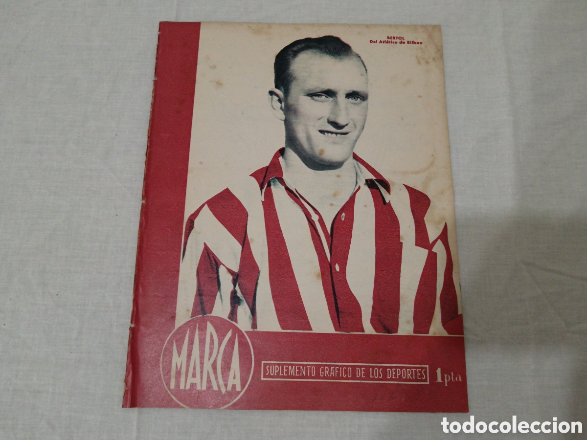 Sammelleidenschaft Sport: MARCA N&deg; 117 (20/02/1945) BERTOL HOMENAJE A CAMPANAL REAL MADRID ATH BILBAO