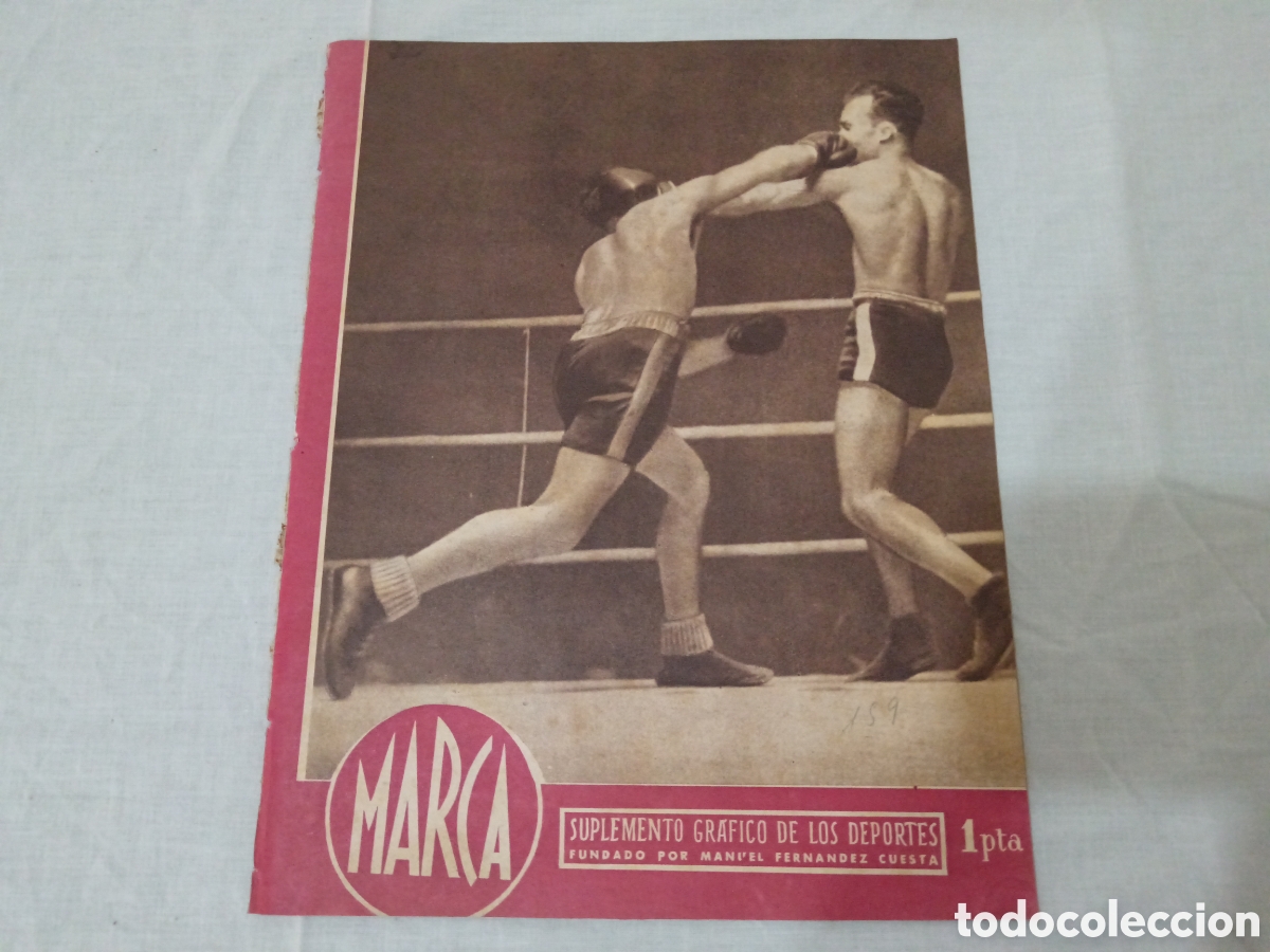 Sammelleidenschaft Sport: MARCA N&deg; 159 (18/12/1945) NAP REYES REAL MADRID AT AVIACION LIGA BOXEO