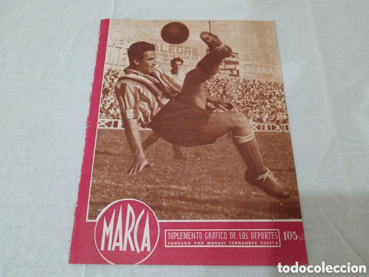 Sammelleidenschaft Sport: MARCA N&deg; 157 (04/12/1945) AT AVIACION ESPA&Ntilde;OL FC BARCELONA HERCULES CASTELLON MURCIA