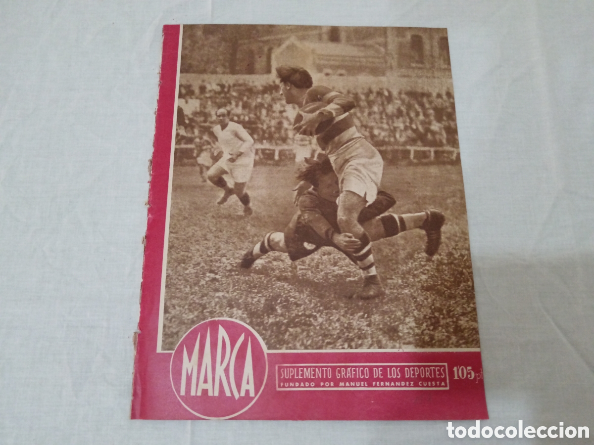 Sammelleidenschaft Sport: MARCA N&deg; 153 (06/11/1945) HERCULES CF VALENCIA REAL MADRID OVIEDO MURCIA BARCELONA LIGA