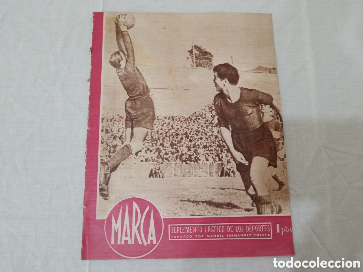 Sammelleidenschaft Sport: MARCA N&deg; 150 (16/10/1945) AT AVIACION FC BARCELONA ALCOYANO HERCULES VALENCIA MURCIA LIGA BOXEO