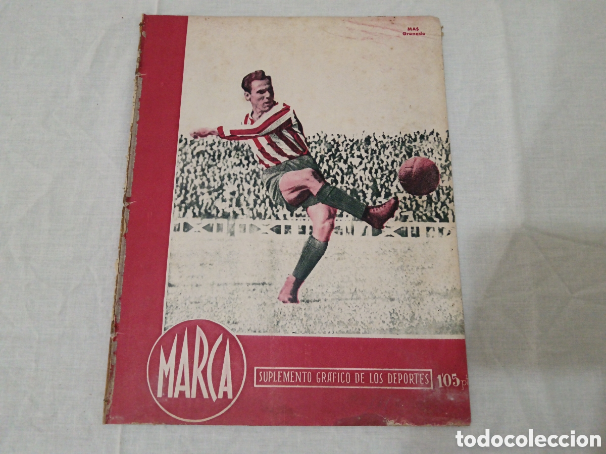 Sammelleidenschaft Sport: MARCA N&deg; 136 (03/07/1945) HOMENAJE A URIARTE REAL ZARAGOZA BARBARA STANWICK