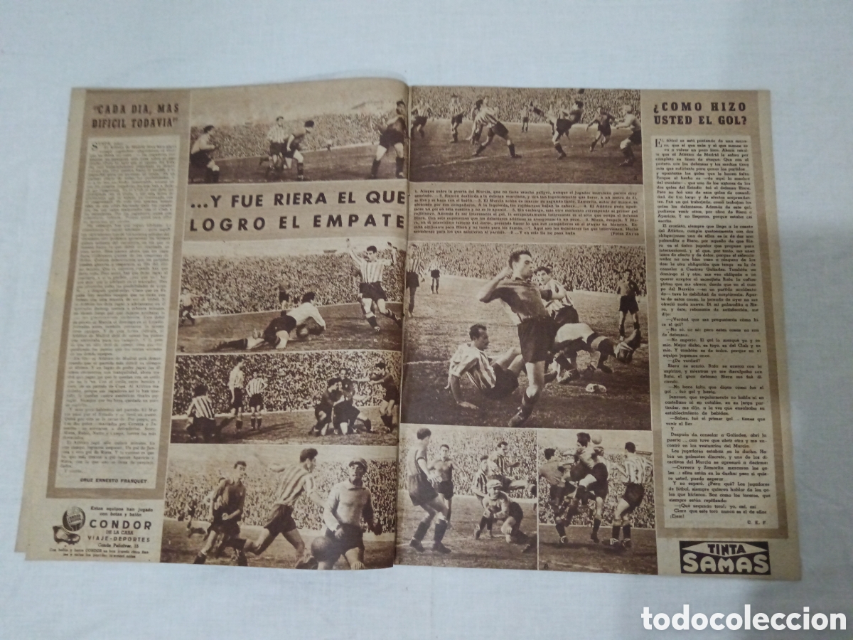 Coleccionismo deportivo: MARCA N&deg; 224 (18/03/1947) - Foto 3